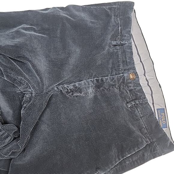 Polo Ralph Lauren Corduroy Pants Men's Size 32x28* Blue Stretch Classic Fit - Picture 4 of 11